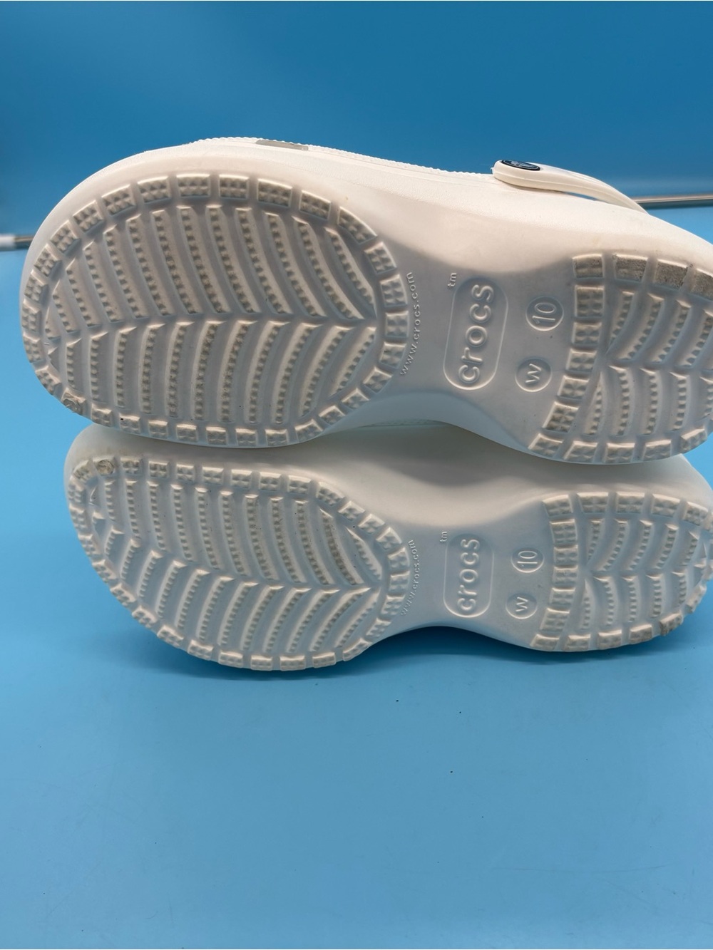 Crocs Classic Platform Clogs White Women’s Size 10 - Picture 6 of 7